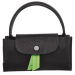 Petit sac à main S Longchamp Le Pliage Green L1621919001 Noir vue sur le sac replié avec étiquette