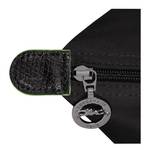 Sac de voyage XL Longchamp Le Pliage Green L1625919001 Noir vue zoomée sur fermeture zippée avec logo