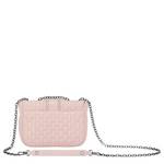 Petit sac besace Longchamp Amazone Matelassé XS 10022941550 Rose pâle vue de dos avec bandoulière