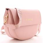 Sac à rabat Valentino Bigs avec bandoulière logo VBS3XJ02-030 couleur blush vue de profil