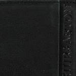 Portefeuille italien Arthur & Aston Diego 1438-499 A couleur noir vue de près logo