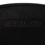 Porte-monnaie zippé Arthur & Aston Grace en cuir 94-154 Noir détails logo
