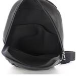 Grand sac holster sac à dos en cuir Les Ateliers Fourès couleur noir vue de l'intérieur
