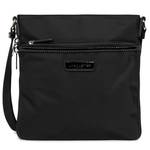 Sac trotteur Lancaster multipoches Basic Verni 514-59 couleur noir vue de face