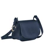 Petit sac bandoulière à rabat Le Foulonné S 10134021001 Navy vue de  côté