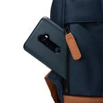 Petit sac à dos Cabaïa Adventurer Mini Chicago Bleu vue sur poche verticale avec téléphone
