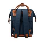 Petit sac à dos Cabaïa Adventurer Mini Chicago Bleu vue de dos avec bretelles