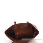 Grand sac shopping Fuchsia porté épaule Cara F1598-1COG couleur cognac