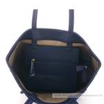 Grand sac shopping Fuchsia porté épaule Cara F1598-1BM couleur bleu marine