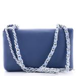 Sac Valentino Bags bandoulière chaîne à rabat VBS6L501E18 bleu vue de dos