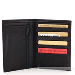 Portefeuille Arthur & Aston cuir 94805 A couleur noir ouvert sur porte cartes
