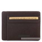 Porte cartes Arthur Aston Louis format mini cuir 94-147C couleur châtaigne, vue de face