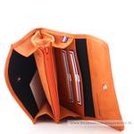 Porte Monnaie Rabat Frandi Nubuck 004.96 ORANGE couleur orange, ouvert