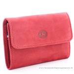 Porte Monnaie Rabat Frandi Nubuck 004.96 ROUGE couleur rouge, vue de côté