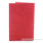 Porte-cartes Frandi multi poches transparentes Nubuck 330.96ROUGE vue de dos