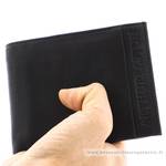Porte cartes + monnaie en cuir de vachette Arthur & Aston 1438-573 A couleur noir porté main