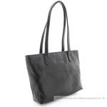 Moyen sac shopping Arthur Aston Edith A123-01PM A couleur noir vue de profil