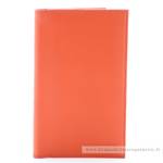 porte chéquier en cuir Arthur & Aston 2023-206-J couleur orange, vue de face