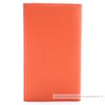 porte chéquier en cuir Arthur & Aston 2023-206-J couleur orange, vue de dos
