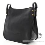 Sac porté travers Arthur Aston Edith A123-03 A couleur noir vue de profil