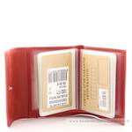 Porte-cartes en cuir femme Arthur & Aston Isabel 1252-171E rouge ouvert