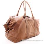 Sac de voyage homme en cuir Arthur & Aston Johany 2028-22-B couleur Cognac vue de profil