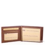 Portefeuille italien Arthur & Aston 3 volets pablo 1589-499B cognac vue intérieur