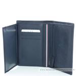 Portefeuille porte-cartes Serge Blanco en cuir ligne Anchorage, référence ANC21019 599 bleu ouvert