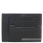 Porte-cartes en cuir Serge Blanco ANC21110 999 de couleur noir vue de dos