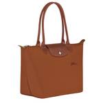 Sac shopping S Longchamp Le Pliage Green 	
L2605 919 504 couleur cognac, vue de côté