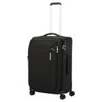 Valise 4 roues extensible Samsonite Respark 143330 7416 de couleur Ozone Black, vue de côté avec poignée trolley