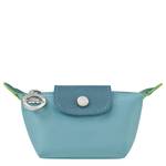 Petit porte-monnaie Longchamp Le Pliage Green zippé 30016919P58 Orage vue de face