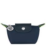 Petit porte-monnaie Longchamp Le Pliage Green zippé 30016919P68 Marine vue de face