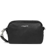 Sac trotteur Lancaster zippé Studio Mixte 222-35-NOIR couleur noir vue de face