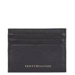 Porte-cartes Tommy Hilfiger en cuir Premium AM0AM10987 BDS couleur Noir vue de face