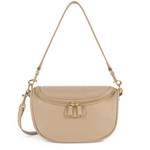 Sac Lancaster porté épaule zippé Vanity Dune 529-79 BE/FO couleur Beige foncé vue de face