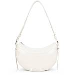 Sac demi-lune zippé Lancaster Suave Ace 433-28-ECRU couleur Écru vue de face
