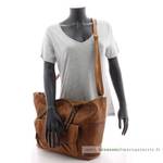 Grand sac shopping Pieces anses en chaine 17135889ROO Rootbeer porté mannequin