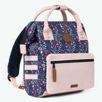 Petit sac à dos Cabaïa Adventurer Mini Honfleur (Bleu motifs fleuris et rose pastel) côté