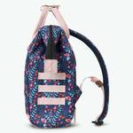 Petit sac à dos Cabaïa Adventurer Mini Honfleur (Bleu motifs fleuris et rose pastel) profil