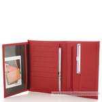 Portefeuille  porte cartes Frandi 786.03 ROUGE ouvert