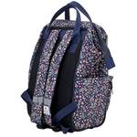 Sac à dos Pol Fox futé Happy Blue SDFUHB-HAPYB couleur bleu multi, vue de côté avec bretelles