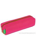 Trousse simple Tann's zippée Paloma 11113 couleur rose vue de profil