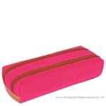 Trousse double Tann's Paloma 12113 couleur rose vue de profil