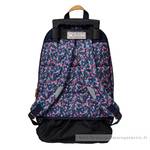 Trolley sac à dos L Tann's Lou Ann motif fleuri 73136 couleur Bleu/Rose, vue de dos