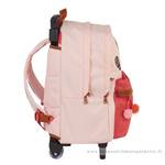 Trolley sac à dos L Tann's Adriana patchs Mexique 73141 couleur Rose Corail, vue de côté