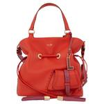 Sac seau Lancel 1er flirt S A12362 OY multicolore citrouille, vue de face