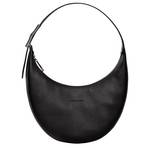 Sac Longchamp porté épaule M Roseau Essential 10218968 001 couleur Noir, vue de face