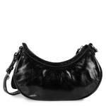 Petit sac demi lune Lancaster zippé Rétro Chouchou 577-19-NOIR couleur noir vue de dos