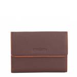 Portefeuille porte cartes Arthur Aston Joy en cuir 2319-808-B couleur Marron, vue de face